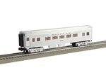 Lionel Streamlined Coach 3-RAIL Ready To Run Santa Fe #3155 (silver) 2227230. Fixed Price $124.98.