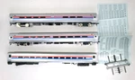(3) Ho Walthers Amtrak Amfleet Passenger Cars Original Box (lot 528). Fixed Price $45.00.