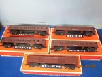 Lionel Madison Heavy Passenger Cars 19011, 19015-19018 W/ob's. Fixed Price $390.00.