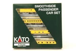 Kato Scale #106-1101 Union PACIFIC-1 Smoothside Passenger 4 Car (set B). Fixed Price $199.99.