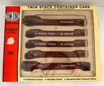 Con-cor Ho Twin Stack Container Cars Unit Train Sp #513421. Fixed Price $127.99.