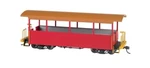 Bachmann ON30 Open Excursion Car Red With Tan Roof No. 26002. Fixed Price $35.00.