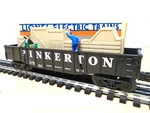Lionel 6-16712 Pinkerton Animated Gondola Cop & Hobo Orig Box. Fixed Price $39.99.