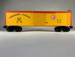 Lionel 6-19504, Northern Pacific Woodside Reefer, Nib (1987). Fixed Price $9.95.