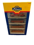 Athearn 11934 50' Overland Southern Pacific 4-CAR Set Knucplrs+mtlwhls. Fixed Price $199.99.
