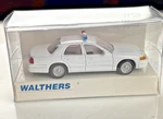 Walthers 933-1250 1998 Crown Victoria White Police Car Ho Scale Nib. Fixed Price $29.95.