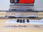 Two Matching Kline 3RAIL Kennecott Copper Supply Car Lighted Combine Coach Ln Ob. Fixed Price $77.99.