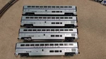 Lionel 6-15394 Amtrak Superliner Aluminum Passenger Car 4-PACK Phase Iv. Fixed Price $720.00.