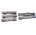 Con-cor Ho Scale Amtrak Passenger Liner Lot 5 Cars Variety 2 With Missing Trucks. Fixed Price $65.00.