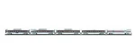 Mth Premier Amtrak O Scale 5-CAR 70' Aluminum Passenger Set Painted 20-6508 C7. Fixed Price $439.99.