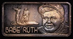 1974 Babe Ruth American Baseball Hamilton Mint 1OZ 999 Fine Silver Art Bar C3551. Fixed Price $425.00.