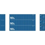 Athearn 17396 Oclu 40' Corrugated Low-cube Container #1 (pack Of 3). Fixed Price $31.99.