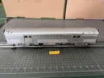 Mth Rail King O Train Silver Ribbed Pennsylvania Lighted Baggage Passenger Car. Fixed Price $99.95.