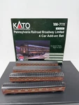 Kato 106-7111 Prr Pennsylvania Railroad Broadway Limited 4 Car Passenger Set. Fixed Price $144.95.