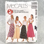 Mccalls 8796 Line Skirt Flared Gored Misses Size 10 14 Sewing Pattern. Fixed Price $8.19.