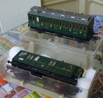 Fleischmann Ho 5093 & 5050 3-AXLE 3RD Class Passenger Compartment Cars Used Vg. Fixed Price $39.99.