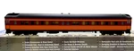 Ho Walthers 932-10412 Pullman Heavyweight 6-3 (plan # 3523C) Milwaukee Road. Fixed Price $89.99.