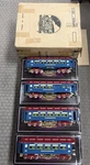 + Mth Ives Standard Tinplate Blue & Red National Limited Car 240 Passenger Set. Fixed Price $1599.99.
