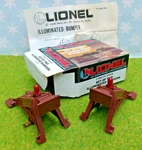 Lionel 6-12715 Set Of Two Illuminated Bumpers . Nos Nib. Fixed Price $14.50.