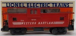 Lionel 6-19704 Gauge Western Maryland Extended Vision Caboose W/smoke Ex/box. Fixed Price $32.79.