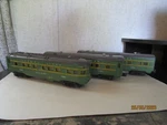 Lionel, Gauge, 2400, 01, 02 Lighted Passenger Cars. Fixed Price $140.00.