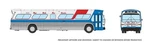 Rapido 753130 Ho N.y. Bus Services New Look Deluxe Blue/silver #1498 Lighted. Fixed Price $71.99.