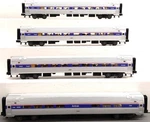 Mth 20-65080 Amtrak Premier Amfleet Passenger Car (set Of 4) Ex. Fixed Price $274.99.