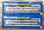 Nos Walthers Ho Santa Fe Budd Diner & Sleeper Cars #910-30102, 910-30152. Fixed Price $69.95.