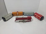 Hafner Prewar Wind-up Locomotive 1010 Red W/tender Caboose 2 Cars Tin Litho Work. Fixed Price $79.96.