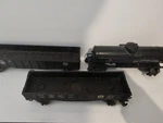Lionel Black Rolling Stock Gondola Oil Tanker Coal Car Vintage 6462,3025,. Fixed Price $40.00.