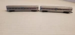 (2) Amtrak Scale Passenger Coach Cars #3339 By Minitrix 6" Western Germany. Fixed Price $58.05.