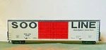 Tyco Hi-roof Double Plug Door Box Car Soo Line Rd# 177581 Ho. Fixed Price $13.00.