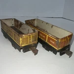 Marx Gauge 4 Wheel X2 Tin Gondola Cri&p Grocerie Sundries Train #552G. Fixed Price $9.99.