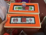 Lionel 36207 And 26208 Vapor Records Christmas Boxcars Nib Happy Holidays. Fixed Price $50.00.