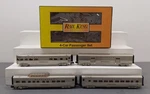 Mth 30-68225 Gauge Burlington 4-CAR 60' Streamlined Passenger Set Ex/box. Fixed Price $236.59.