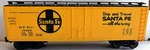 Lionel 6-17302 Santa Yellow Reefer With E.t.d. Sfrc Rtr Ovp *new* O-gau. Fixed Price $15.96.