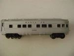 Lionel 2406-MINT Santa Fe Observation Car. Fixed Price $90.00.