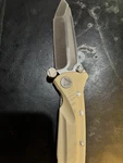Microtech Clone Msi With Custom Green Micarta Scales. Fixed Price $75.00.