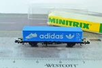 Minitrix 3563 Adidas Container Car Scale. Fixed Price $24.99.