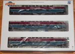 Ho Athearn 25974 Bombardier Coach Car 3-PACK Altamont Corridor Express Ace 75TH. Fixed Price $369.99.