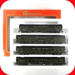 Ho Scale New York Central 1920S Passenger 4-CAR Set A, Interiors, Rivarossi 6924. Fixed Price $139.95.