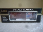 K-line Scale Classics Southern Pacific Historical Art Wood-sided Reefer. Fixed Price $34.99.