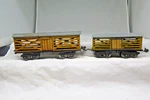 Ives Prewar O Gauge 127 And 65 Cattle Cars. Fixed Price $42.50.