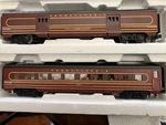Mth, Rk, X 60' Pennsylvania Streamline Pass Cars, Add-ons #30-2709, Displayed. Fixed Price $125.00.