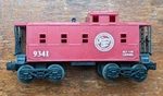 Vtg Lionel Train Gauge Atlantic Coast Line Square Window 9341 Caboose W/box. Fixed Price $15.00.