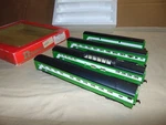 Rivarossi Ho 6949 Burlington Northern Set Passenger Cars + Box. Fixed Price $145.00.