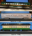 Complete Ho Passenger Car Lighting System Kit With Electric Pickup Wheels Set. Fixed Price $11.50.