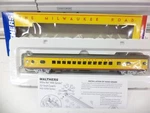 Walthers Ho 932-9301, 52-SEAT Coach Car, Milwaukee Road Hiawatha,. Fixed Price $79.99.