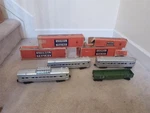 Vtg Lionel Lines Cars Passenger 2432 2434 2436 & Green Gondola 6462 Boxes. Fixed Price $159.25.