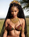 Fantasy Native American Curvy Girl Model Photo Risque 8X10 Art Print C6710. Fixed Price $7.00.